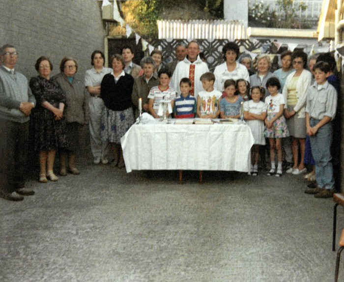 Oudoor mass in Mell late 1980s