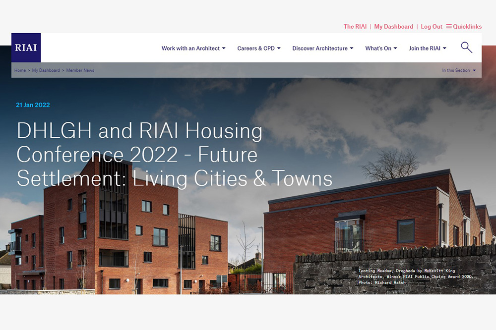 DHLGH and RIAI Housing Conference 2022